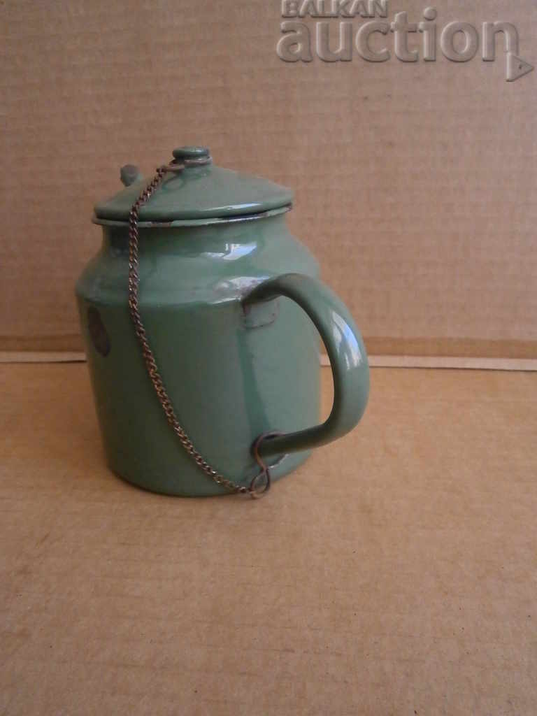 old small enamelled teapot 1962 OBORISHE - 5 old small enamelled teapot 1962 OBORISHE - 5