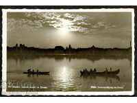 CARD NEUTILIZAT VIDIN Apus de soare pe Dunăre 1935
