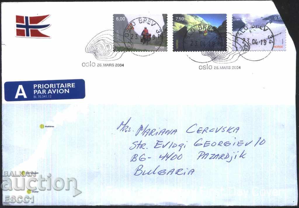 FDC Europe SEPT 2004 first day travel envelope from Norway