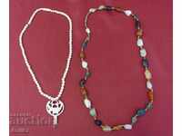 Old 2 pieces Women's Necklaces natural stones