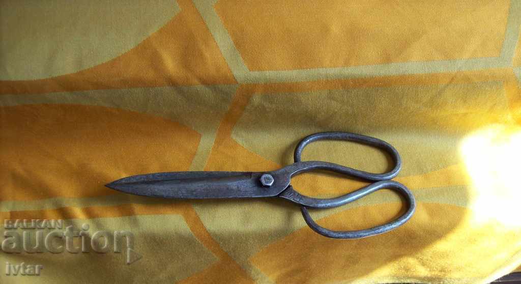 Antique large forged scissors