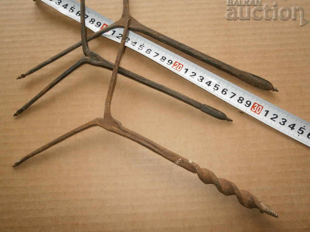 antique primitive instruments lot - 7 antique primitive instruments lot - 7