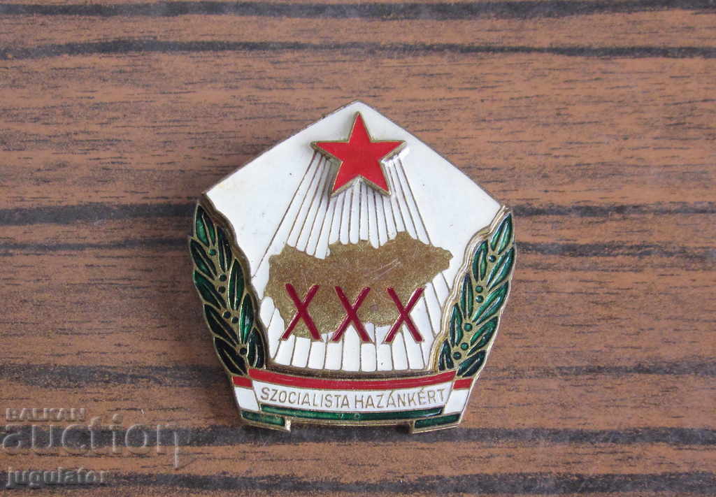 old Hungarian political badge communist sign