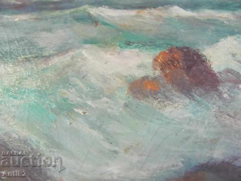 Delivery of 30s Antique Painting - Seascape Nikolay Iliev