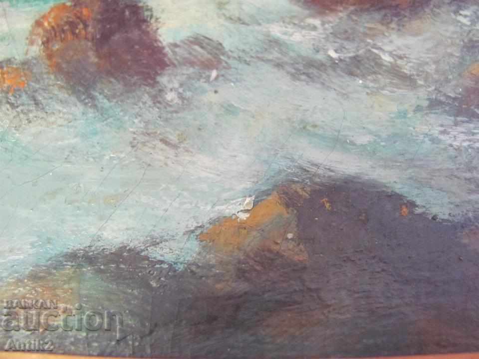 30s Antique Painting - Seascape Nikolay Iliev - 5