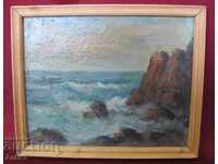 30s Antique Painting - Seascape Nikolay Iliev