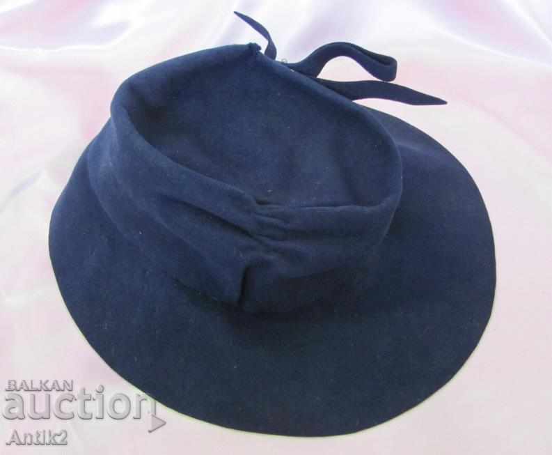 19th Century Original Ladies Hat Felt - 5 19th Century Original Ladies Hat Felt - 5