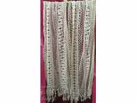 19th Century 2 pieces Hand Knitted Curtains