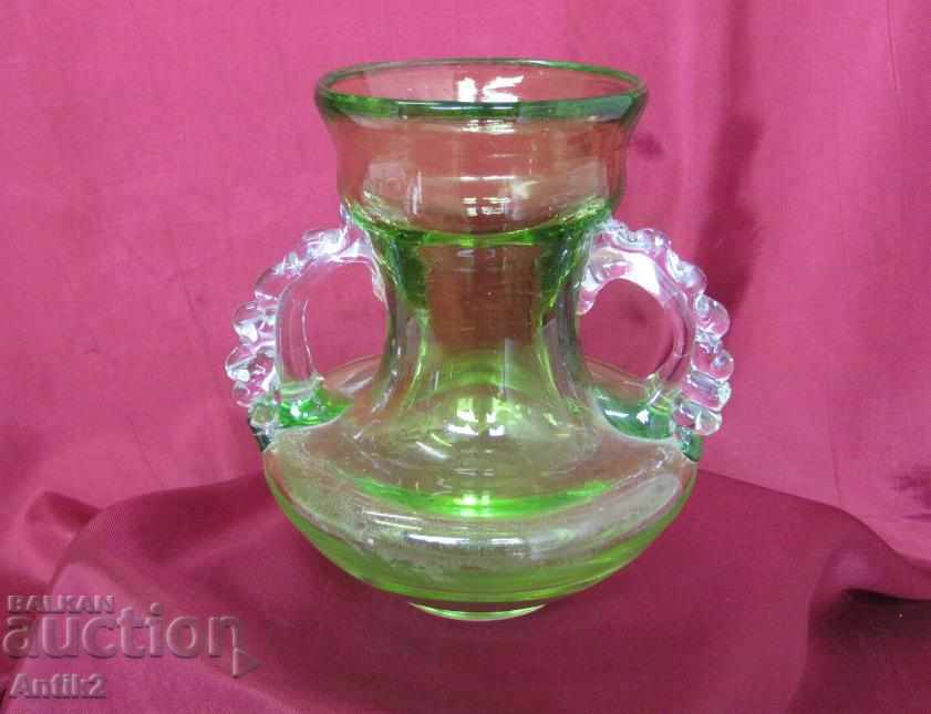 Old Crystal Glass Solid Vase with price 240.00 BGN | € 122.71 Old Crystal Glass Solid Vase with price 240.00 BGN | € 122.71