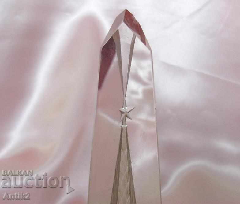 Old Crystal Glass Souvenir Kremlin Moscow - 6 Old Crystal Glass Souvenir Kremlin Moscow - 6