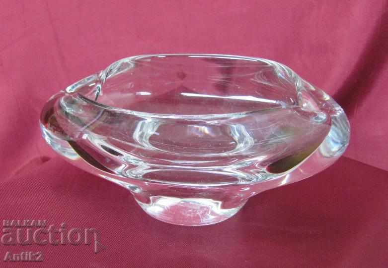 Star Morano Crystal Glass Ashtray - 7