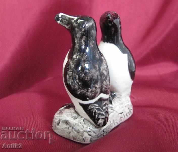 Old Ceramic Author's Miniature Figurine - 6