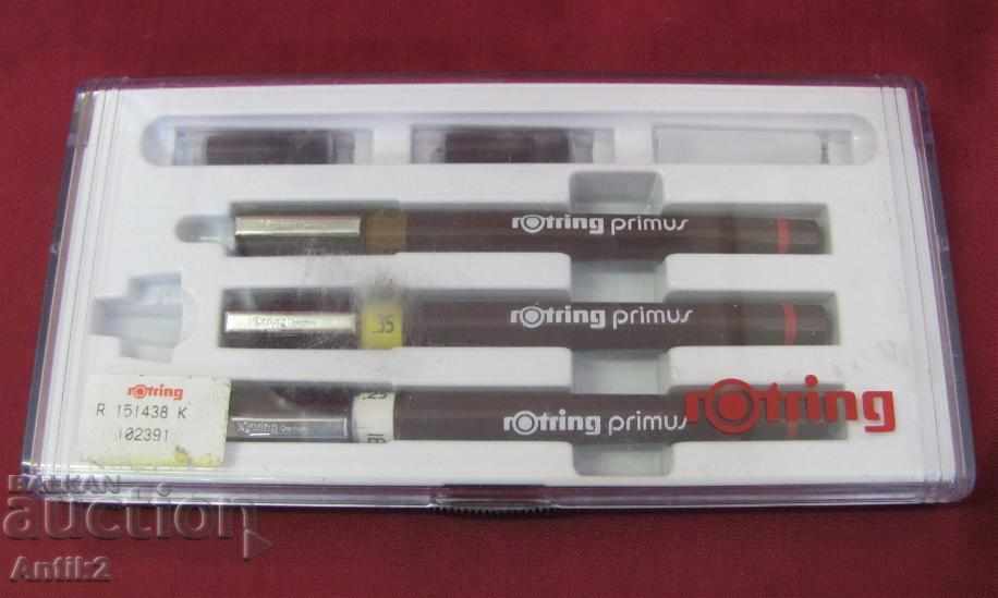 Original Set of Rapitographs 3 ROTRING pieces with price 120.00 BGN | € 61.36