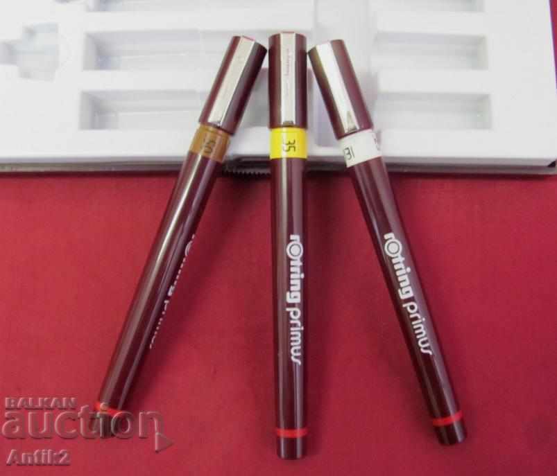 Auction  Original Set of Rapitographs 3 ROTRING pieces