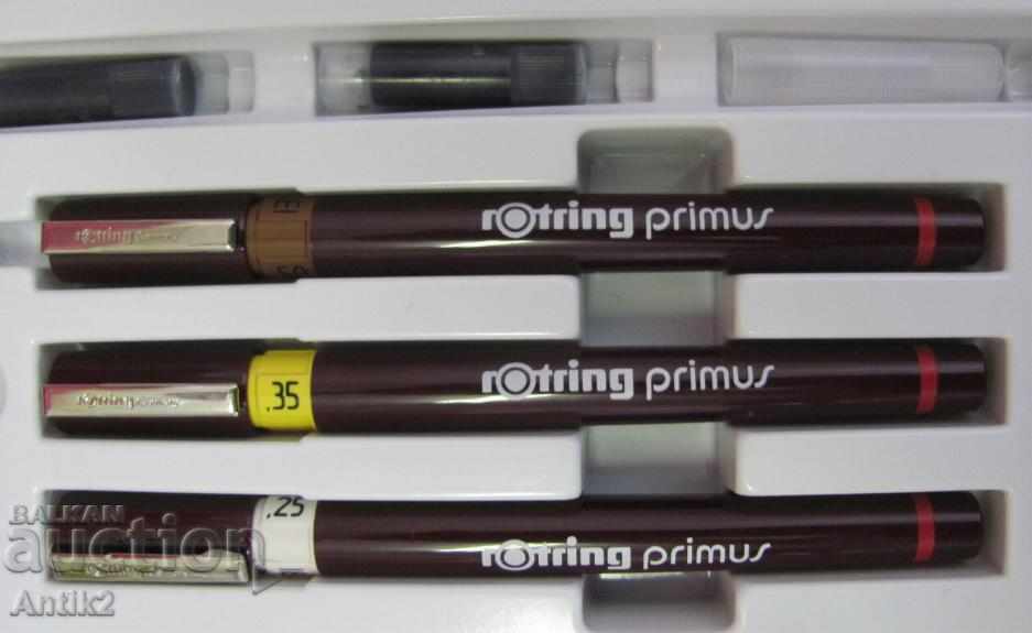 Delivery of Original Set of Rapitographs 3 ROTRING pieces
