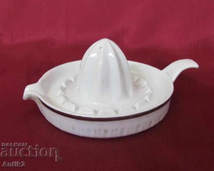 19th Century Old Porcelain Lemon Squeezer - 6 19th Century Old Porcelain Lemon Squeezer - 6