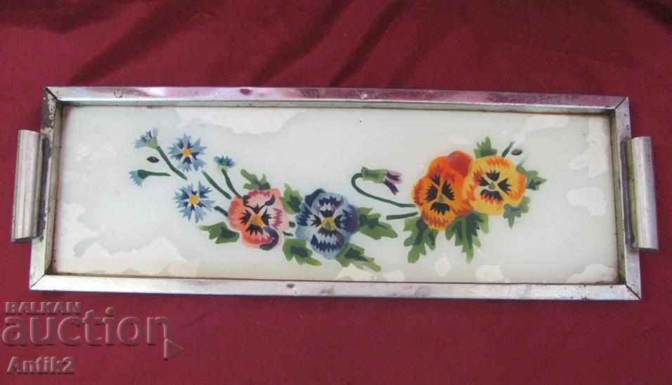 Star Porcelain Tray with metal