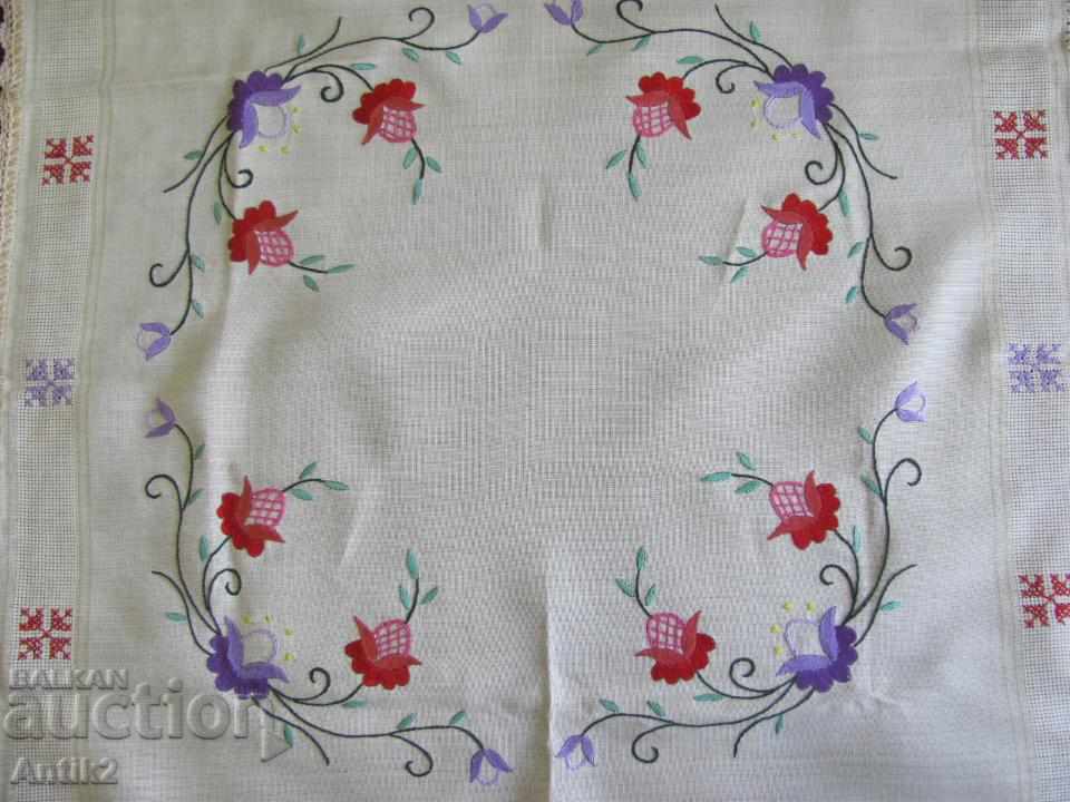 Auction  Old 2 Piece Carriages, Handmade Embroidered Tablecloths