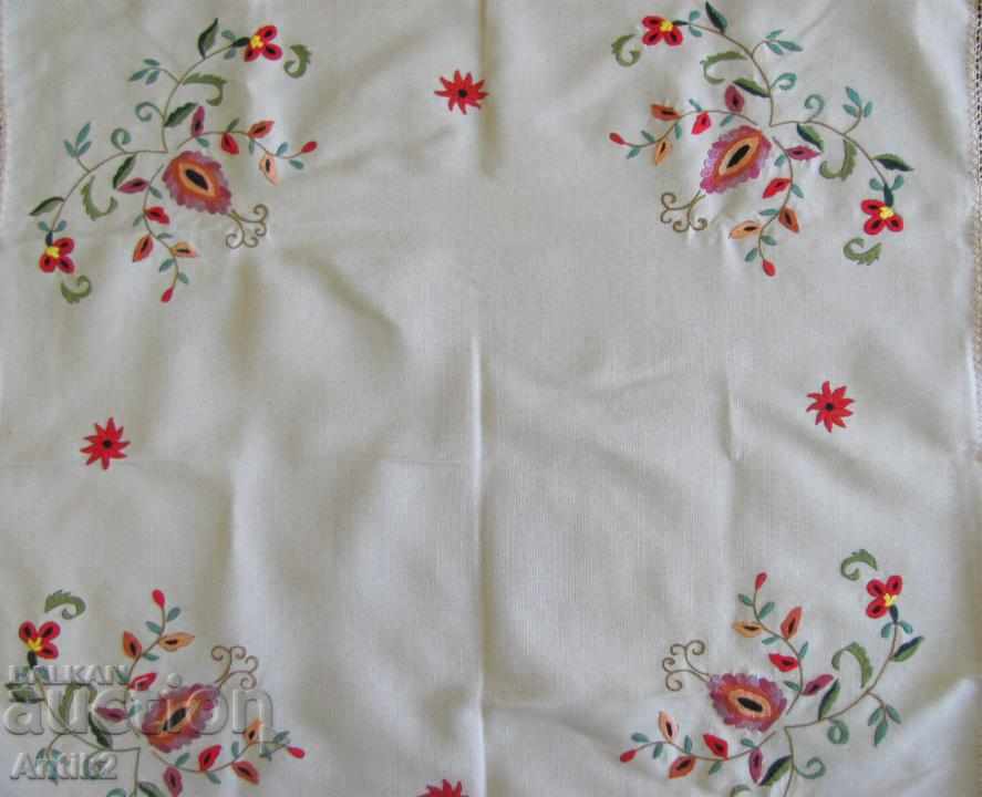 Old 2 Piece Carriages, Handmade Embroidered Tablecloths - 7