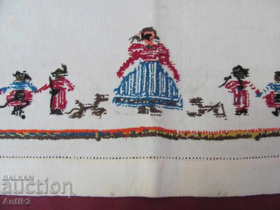 Old 2 Piece Carriages, Handmade Embroidered Tablecloths - 7 Old 2 Piece Carriages, Handmade Embroidered Tablecloths - 7
