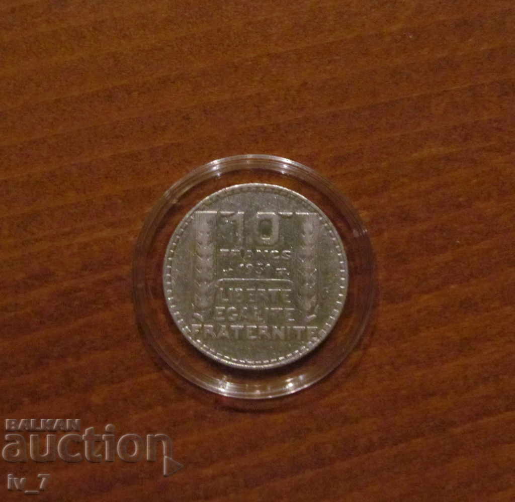 10 FRANC 1931 FRANCE - SILVER 10 FRANC 1931 FRANCE - SILVER