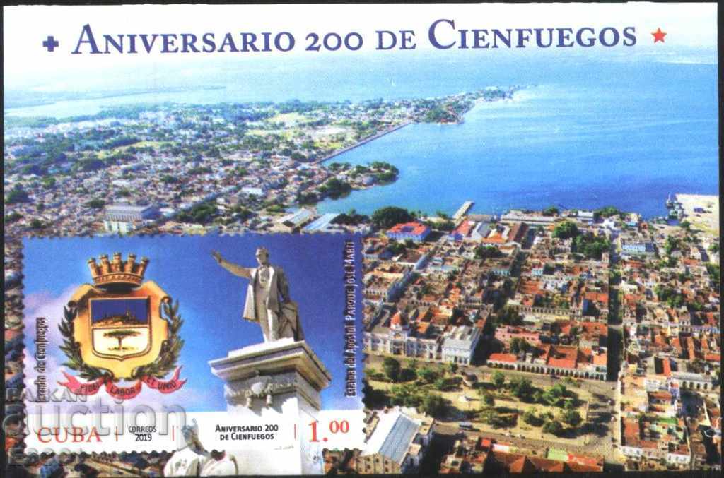 Чист блок  200 години град Сиенфуегос, Герб  2019 от Куба
