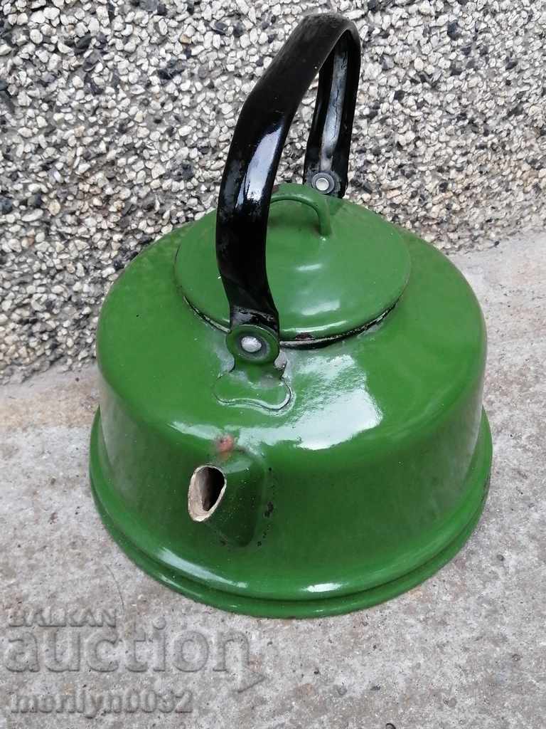 Enameled kettle with enamel - 6