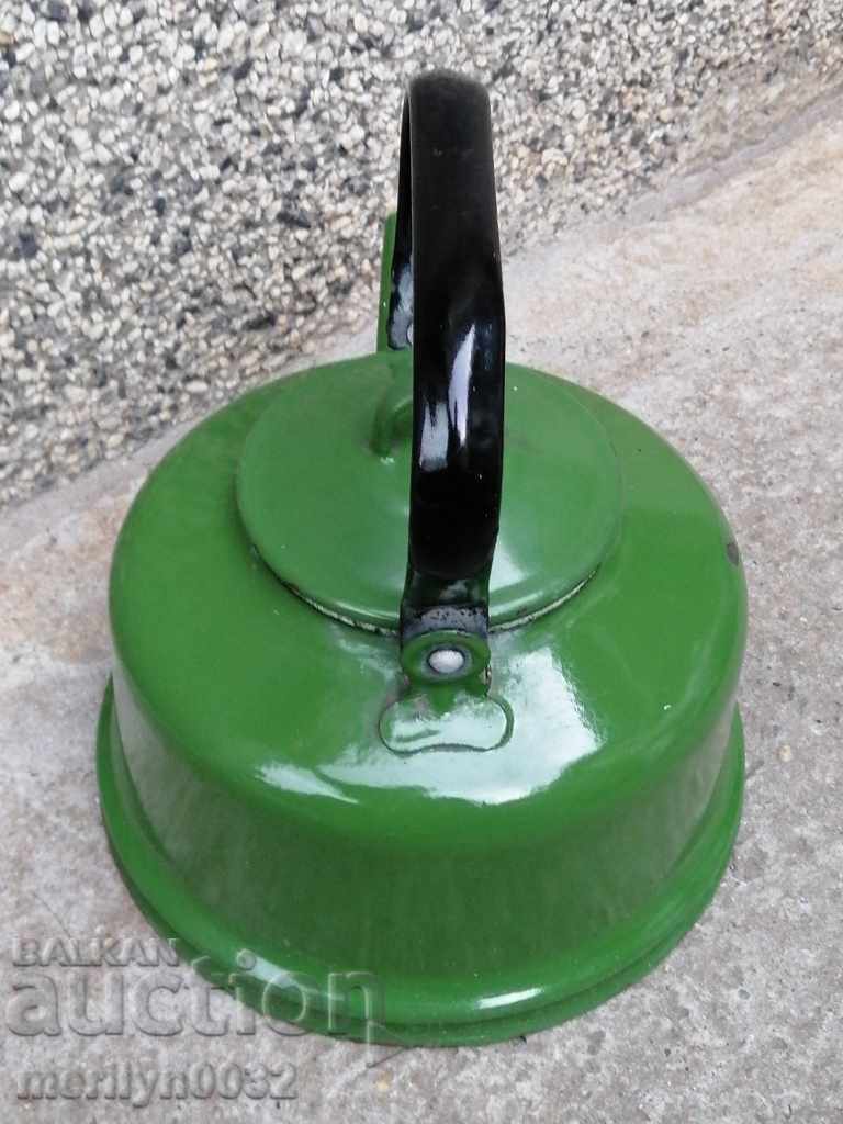 Enameled kettle with enamel - 7