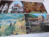 LOT DE 8 CĂRȚI POȘTALE DE LA MĂNĂSTIREA RILA ANII '80