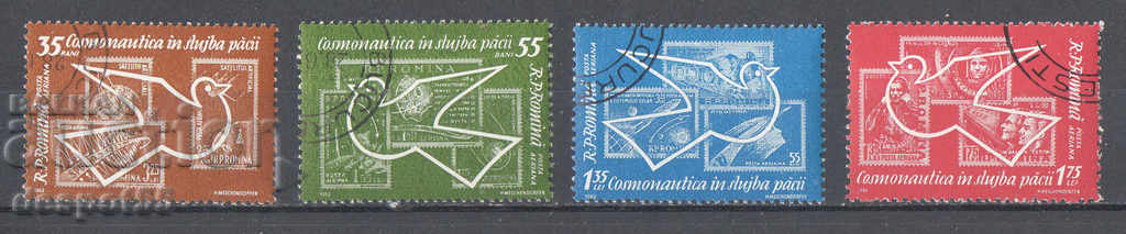1962. Romania. Space Exploration + Block.