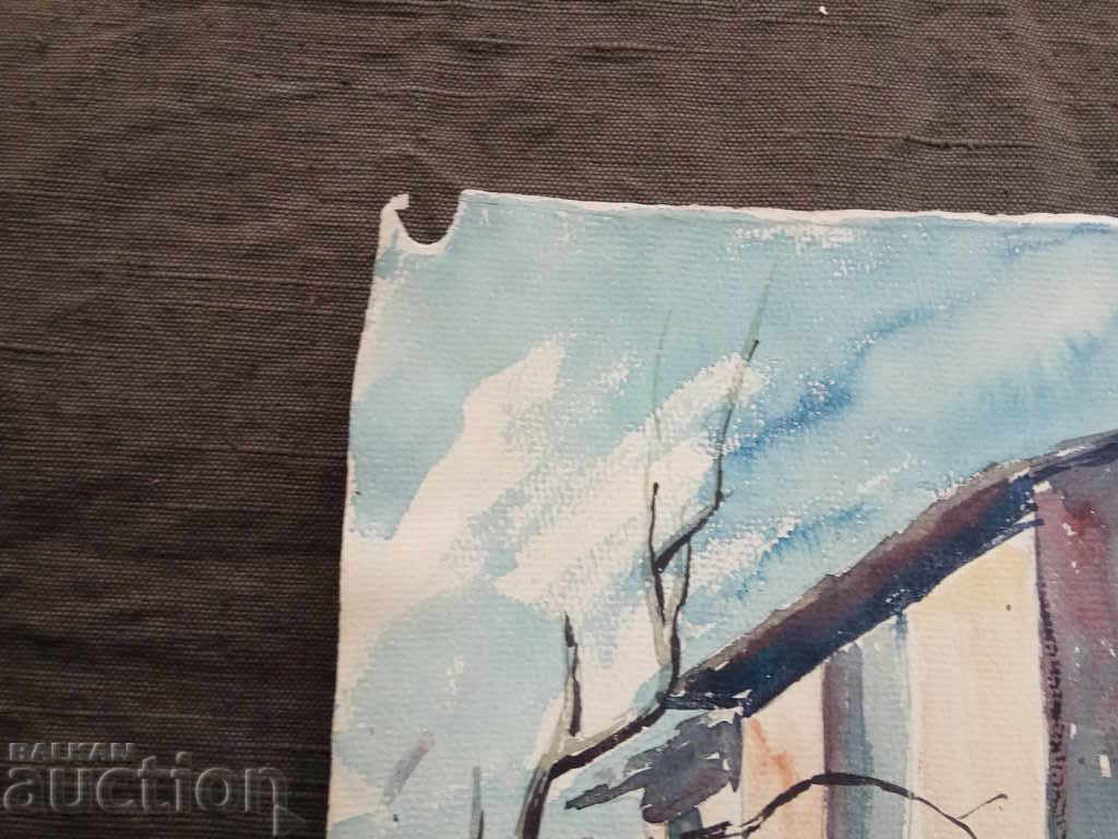 Auction Romanian watercolor Auction Romanian watercolor