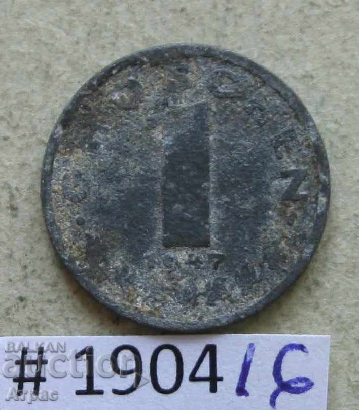 1 грошен 1947  Австрия
