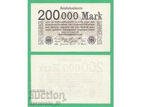 (¯`'•.¸ГЕРМАНИЯ  200 000 марки 09.08.1923  UNC¸.•'´¯)