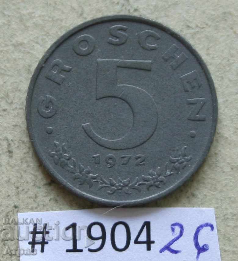 5 грошен 1972  Австрия