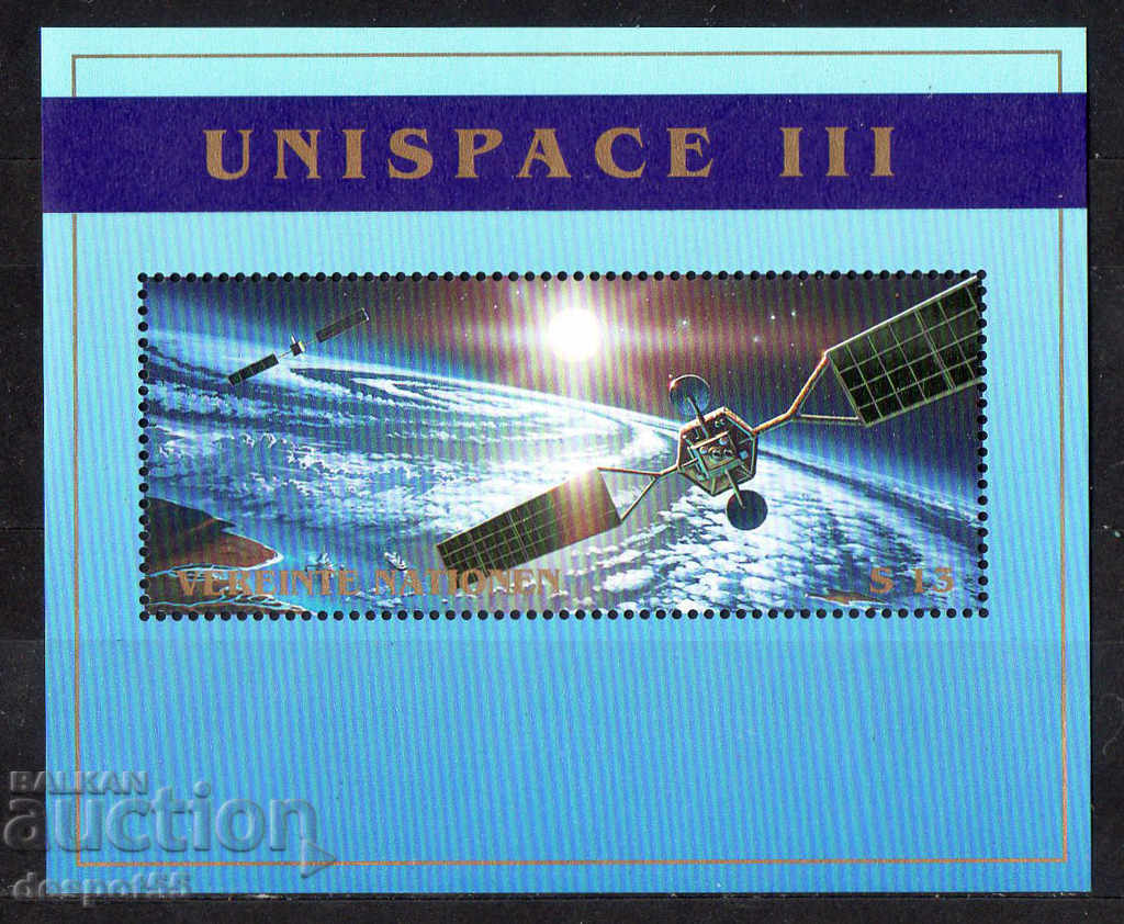1999. ONU-Viena. Conferința „UNISPACE III”. Block.