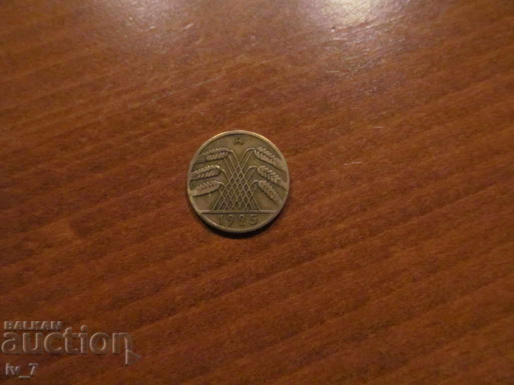 10 REICHSPFENING 1925 WEIMER REPUBLIC OF GERMANY letter "A" with price 1.99 BGN | € 1.02 10 REICHSPFENING 1925 WEIMER REPUBLIC OF GERMANY letter "A" with price 1.99 BGN | € 1.02