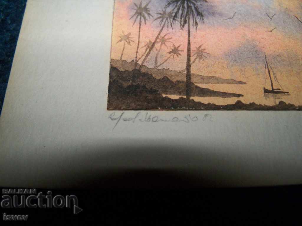 Μεγάλη μικρογραφία ακουαρέλα από 82g. 1 - 5 Μεγάλη μικρογραφία ακουαρέλα από 82g. 1 - 5