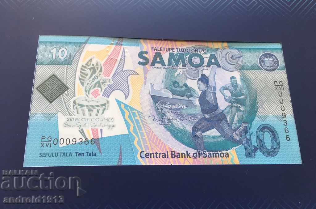 Auction SAMOA - 10 Boards 2019, P-NEW, UNC, MEMORIAL FOLDER Auction SAMOA - 10 Boards 2019, P-NEW, UNC, MEMORIAL FOLDER