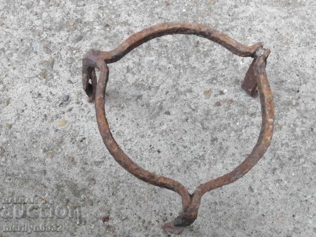 An old forged sack, fireplace, grill, wrought iron - 7