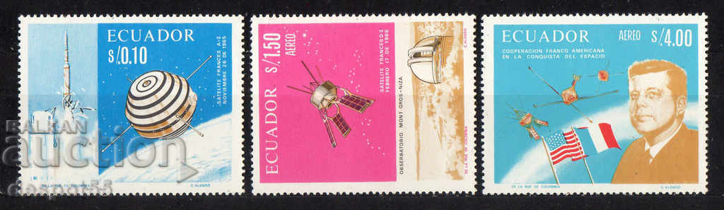 1966. Ecuador. French-American cooperation in space.