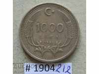 1000 de lire sterline 1991 Turcia