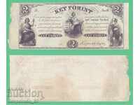 (¯`'•.¸   УНГАРИЯ  2 форинта 1852   ¸.•'´¯)