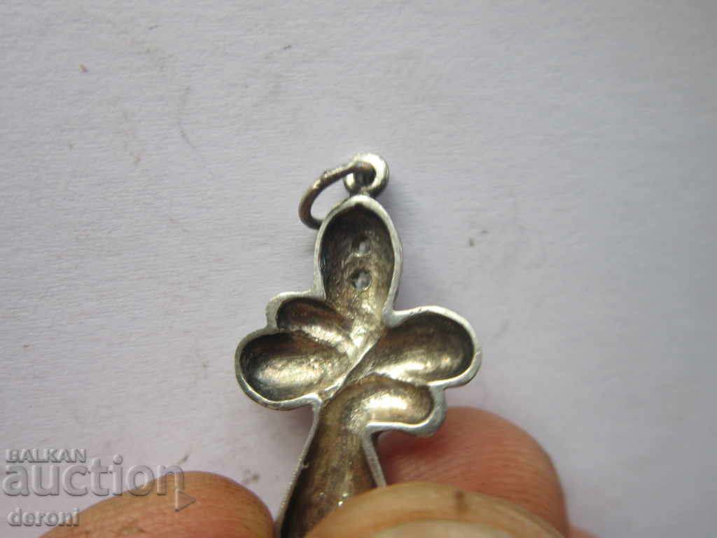 An old silver cross with stones - 6 An old silver cross with stones - 6