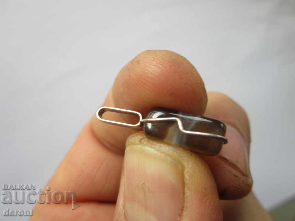 Old silver pendant with stone pendant with price 5.00 BGN | € 2.56