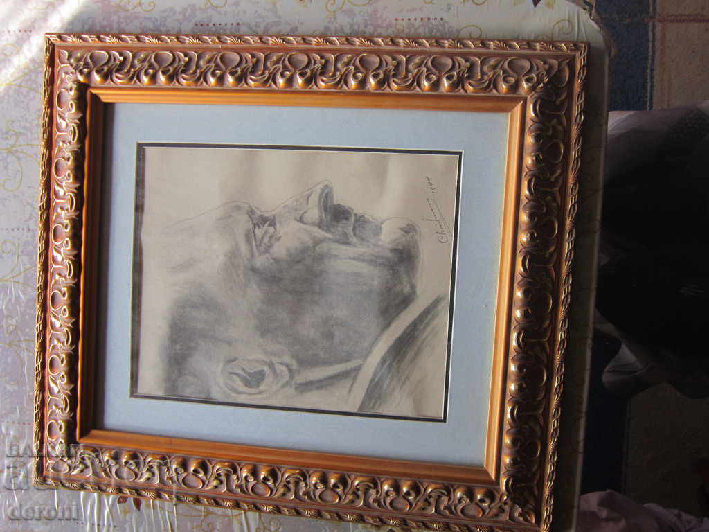 Стара картина подписана 3 райх - 6