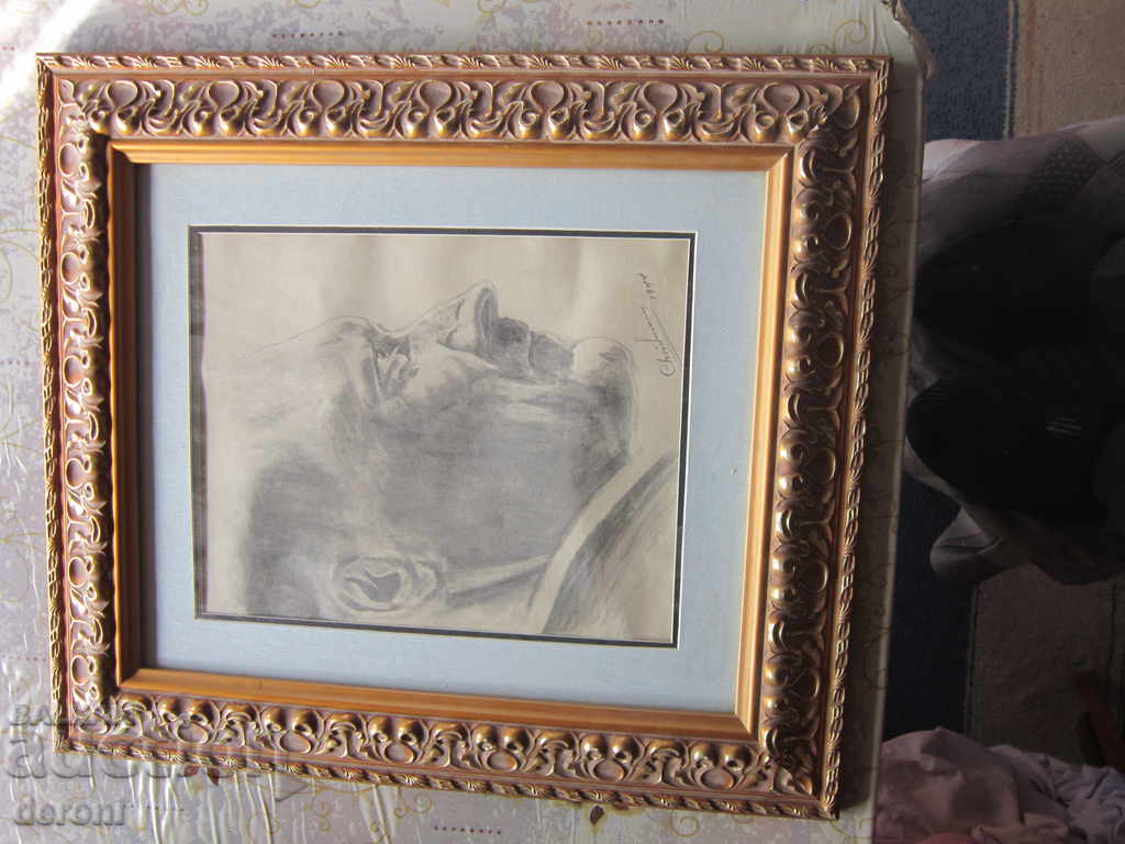 Стара картина подписана 3 райх - 7