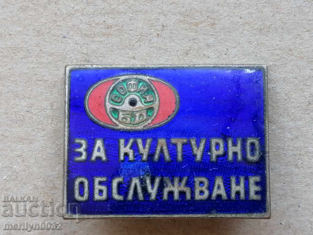Cultural Service Award Badge Enamel Medal Badge