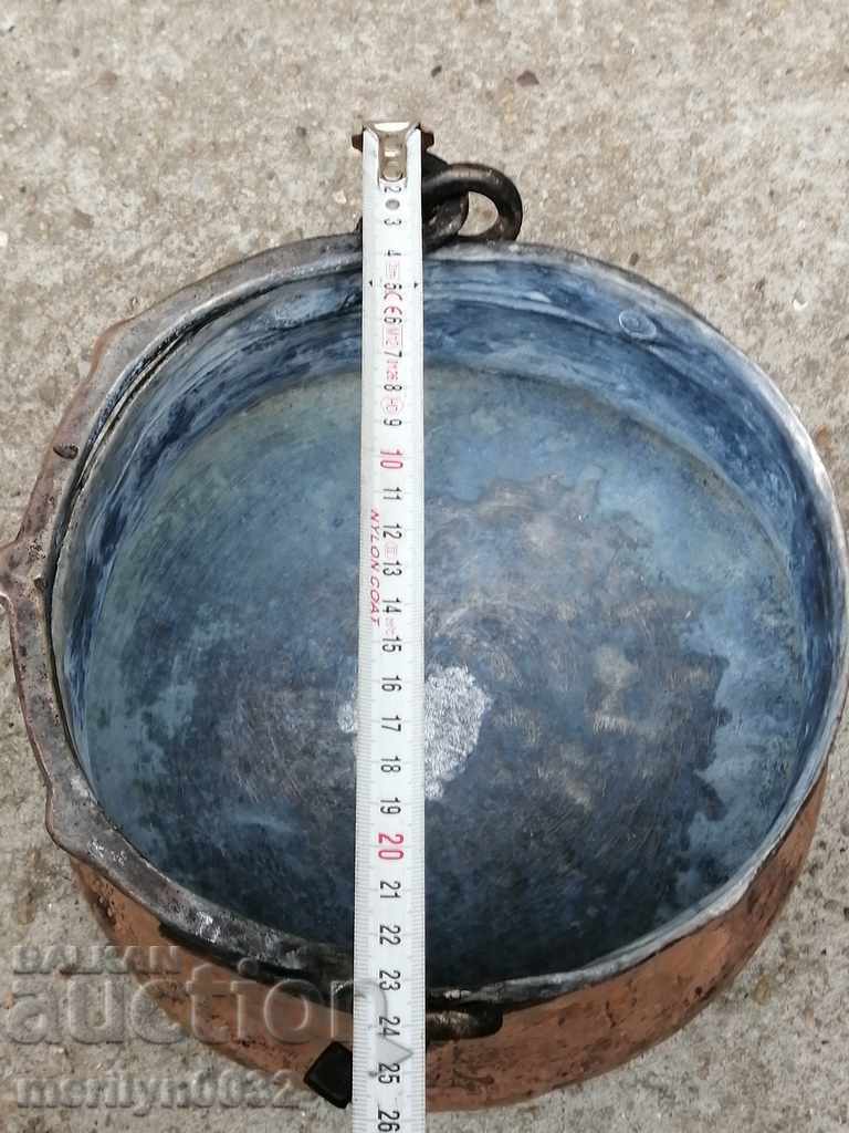 Παλιό χάλκινο καζάνι, χάλκινο, καζάνι, σφυρήλατο σκεύος - 6 Παλιό χάλκινο καζάνι, χάλκινο, καζάνι, σφυρήλατο σκεύος - 6