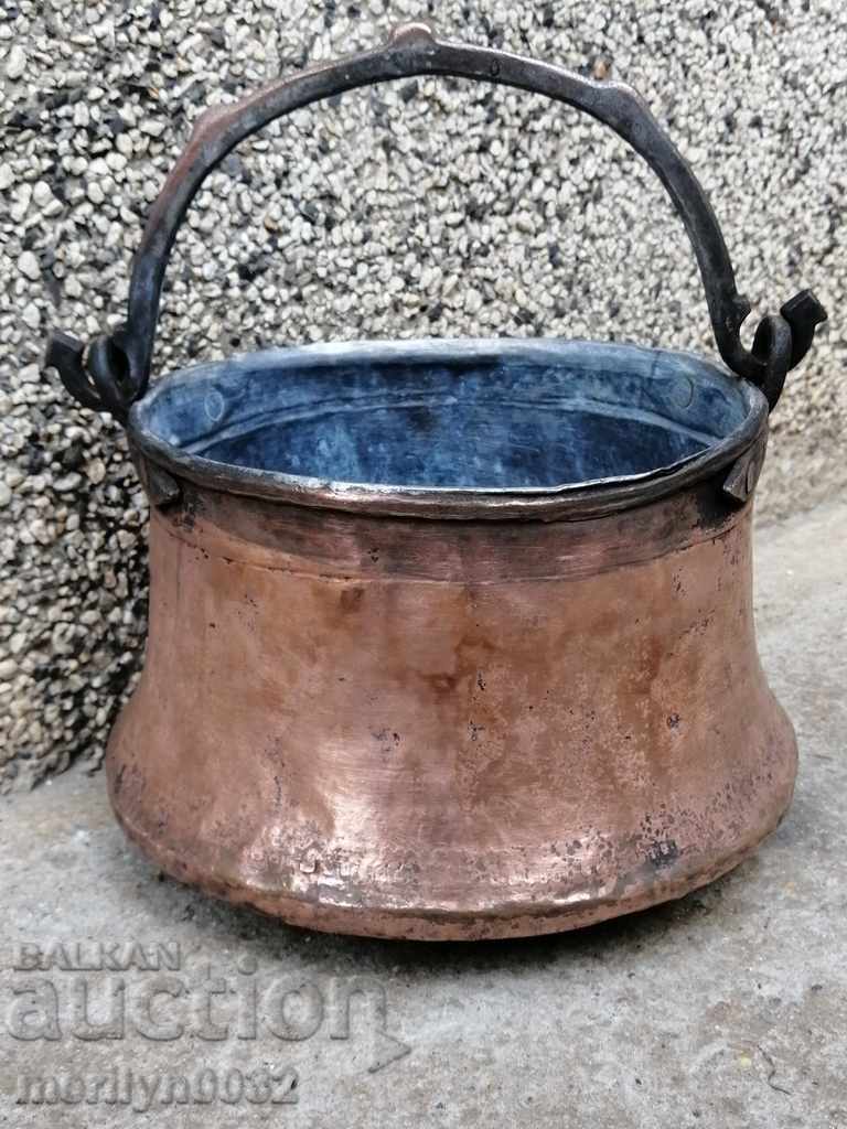 Παλιό χάλκινο καζάνι, χάλκινο, καζάνι, σφυρήλατο σκεύος - 7 Παλιό χάλκινο καζάνι, χάλκινο, καζάνι, σφυρήλατο σκεύος - 7
