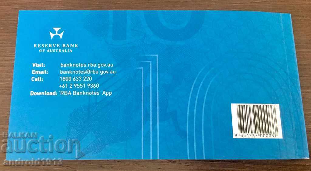 АВСТРАЛИЯ - $10 2015 (P-58h) и $10 2017 (P-63), фолдър, UNC - 7 АВСТРАЛИЯ - $10 2015 (P-58h) и $10 2017 (P-63), фолдър, UNC - 7